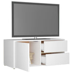 TV Cabinet White 80x34x36 cm Engineered Wood 801850