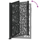 Garden Gate Black 100x150 cm Steel Trace Design 4100981