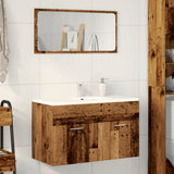 Bathroom Sink Cabinet Old Wood 90x38.5x46 cm Engineered Wood 856215