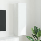 TV Wall Cabinet Gloss White 30 x 31 x 100 cm Engineered Wood 892317