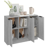 Sideboard Grey Sonoma 90.5x30x70 cm Engineered Wood 817025