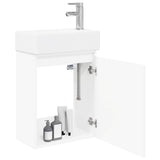 Bathroom Vanity Unit with Tap White 45.5 x 22.5 x 84 cm 889451