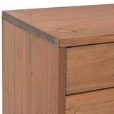 TV Cabinet with 4 Drawers 120x30x40 cm Solid Fir Wood 247621