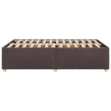Bed Frame without Mattress Dark Brown 120x190 cm Small Double Fabric 3284718