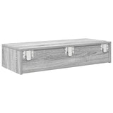 Wall Shelf with Drawers Grey Sonoma 80x33x17 cm Engineered Wood 859982