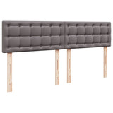 Box Spring Bed with Mattress Grey 180x200 cm Faux Leather 3286134