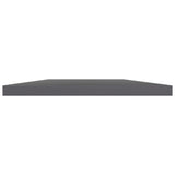 Bookshelf Boards 8 pcs High Gloss Grey 60x40x1.5 cm Engineered Wood 805265