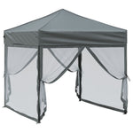 ZNTS Folding Party Tent with Sidewalls Anthracite 2x2 m 93509