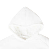 Blanket Hoodie White L Fleece and Flannel 42017208