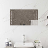 LED Bathroom Mirror Transparent 40 x 70 cm Tempered Glass 42045776