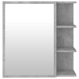 ZNTS Bathroom Mirror Cabinet Concrete Grey 62.5x20.5x64 cm Engineered Wood 803312