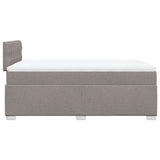 Box Spring Bed with Mattress Taupe 120x200 cm Fabric 3285866