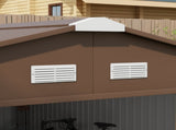 13 x 11ft Metal Garden Shed, Outdoor Storage Tool House with Ventilation Slots, Foundation Kit and T3398P315334