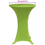 Stretch Table Cover 4 pcs 70 cm Green 279088