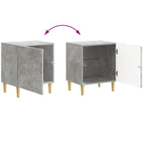 Bedside Table Concrete Grey 43 x 34.5 x 50 cm Engineered Wood 895031