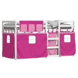 Bunk Bed without Mattress Pink 90x190 cm Single Solid Wood Pine 3283942