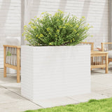 ZNTS Garden Planter White 90x40x68.5 cm Solid Wood Pine 3282490