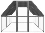 Outdoor Chicken Cage 2x6x2 m Galvanised Steel 3154372