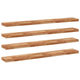 Floating Shelves 4 pcs 120x20x4 cm Oil Finished Solid Wood Acacia 3279594