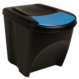 Stackable Dustbins 3 pcs Anthracite 75 L 316184
