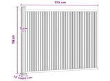Fence Panel WPC and Aluminium Black 42039054