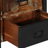 Drawer Cabinet Multicolour 50x35x70 cm Solid Wood Reclaimed 4013584