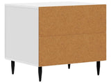 Bedside Cabinet High Gloss White 43 x 34.5 x 50 cm 894803