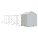 Outdoor Dog Kennel with Roof Silver 2x14x2.5 m Galvanised Steel 3190477