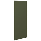 Garden Planters 2 pcs Olive Green Triangular 30x26x75 cm Steel 851150