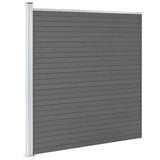 Garden Fence WPC 175x186 cm Grey 49069