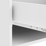 Coffee Table with Drawer White 49 x 50 x 42 cm Engineered Wood 894505