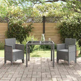 Garden Chair 2 pcs Light Grey 53 x 49 x 85 cm Polypropylene 847465