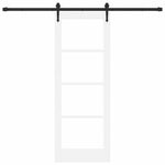 Sliding Door Manual ORKDAL White 73.5 x 198.5 cm Wood and metal 3332464
