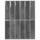 Rectangular Tile 20 pcs Grey 29 x 23 x 0.08 cm 42021255