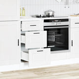 Kitchen Base Cabinet Porto White Engineered Wood 854220