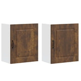 Kitchen Wall Cabinets 2 pcs Kalmar Smoked Oak Engineered Wood 853568