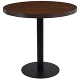 Bistro Table Dark Brown 80 cm MDF 286425