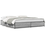 Bed Frame without Mattress Grey Sonoma 200x200 cm 3279825