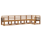 Outdoor Sofa Set 6 pcs Natural Solid Acacia Wood 3366472