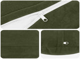 Cushion with Pillow HEERLEN 6 pcs Green Microfiber Fleece 929136