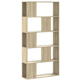 Bookcase 5-Tier Sonoma Oak 80,5x23,5x162,5 cm Engineered Wood 852773