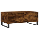 Coffee Table Smoked Oak 90x50x36.5 cm Engineered Wood 830817