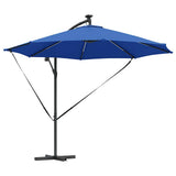 Umbrella 294 x 294 x 248 cm Polyester and Aluminium Azurblau 42003388