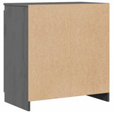 Side Cabinet Grey 60x36x65 cm Solid Pinewood 808100