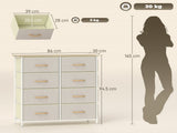 Wood Storage Chest of Drawers 87022517