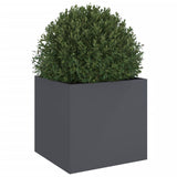Planter Anthracite 49x47x46 cm Steel 841563