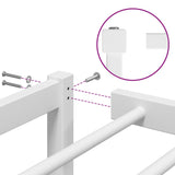 Metal Bed Frame without Mattress White 100x200cm 373668
