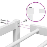 Metal Bed Frame without Mattress White 160x200cm 373676