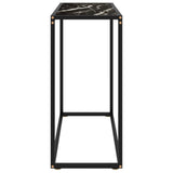 Console Table Black 80x35x75 cm Tempered Glass 322810