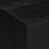 3 Piece Bathroom Furniture Set Black Engineered Wood 3309995